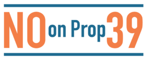 No on Prop 39 logo
