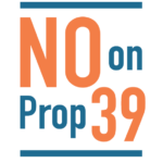 No on Prop 39 logo