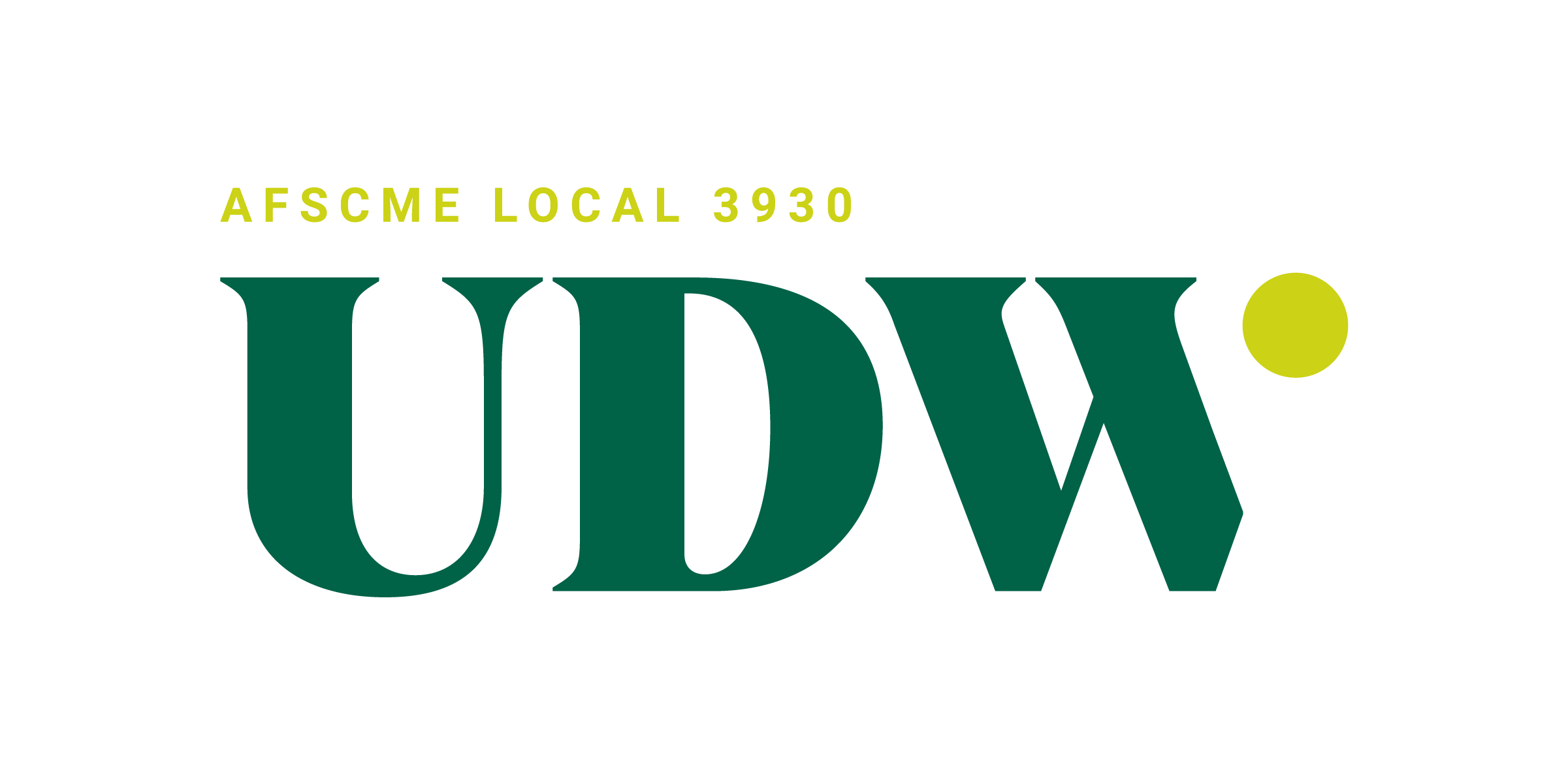 UDW AFSCME LOCAL 3930 green logo