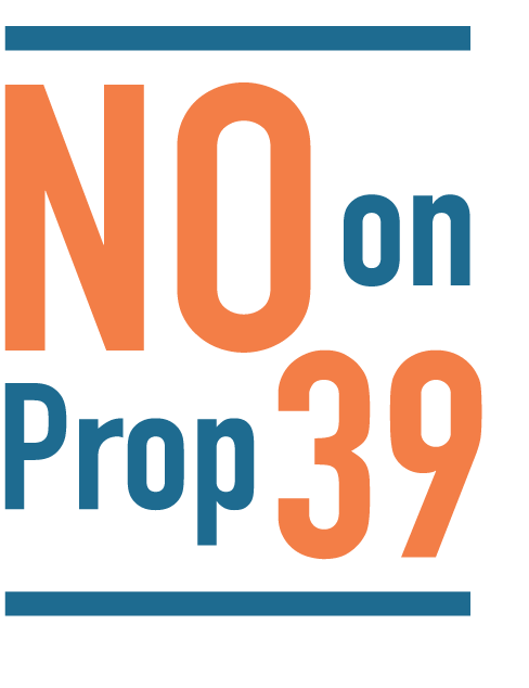 No on Prop 39 logo